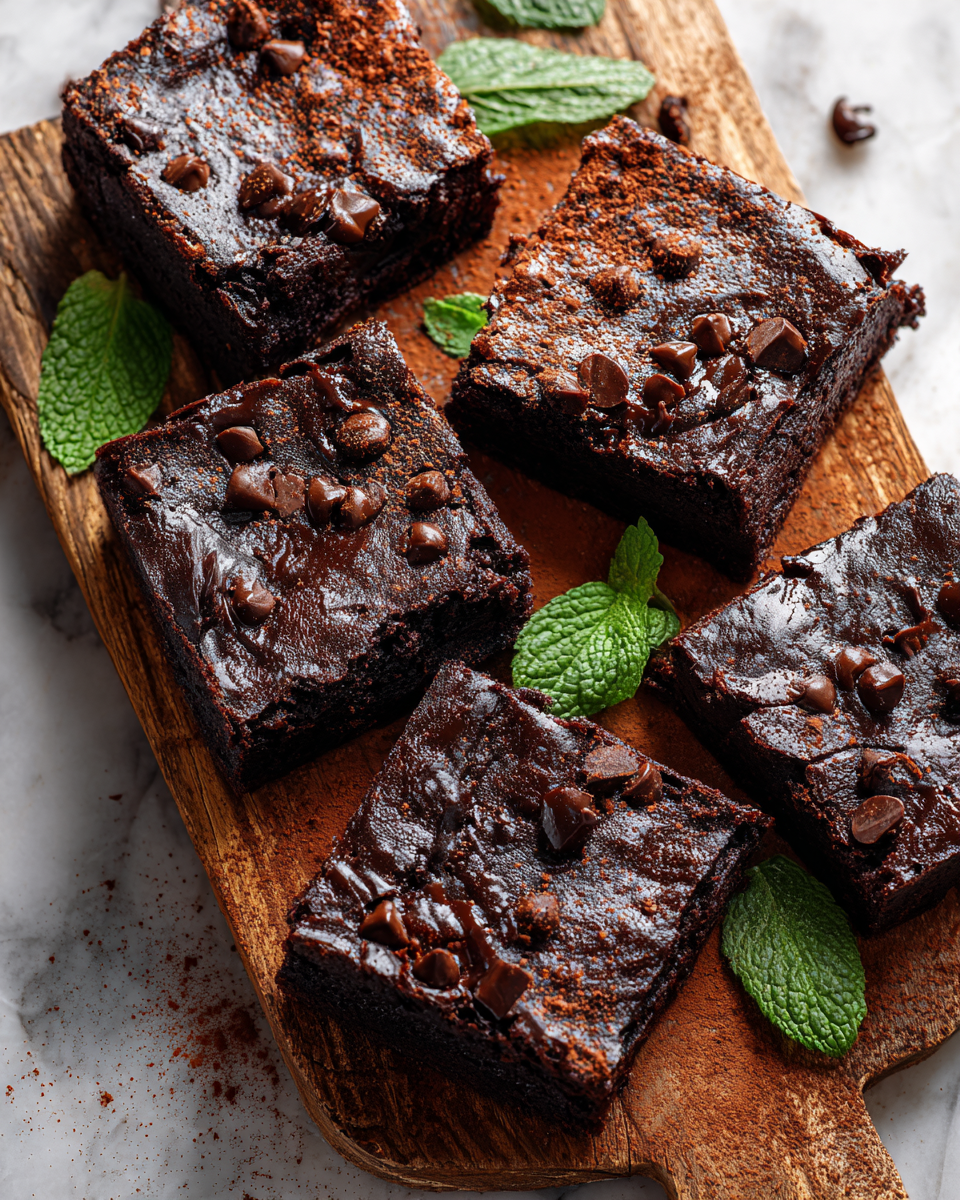 Brownies sains et riches en goût, idéals pour l'automne et Halloween, préparés avec des ingrédients nutritifs.