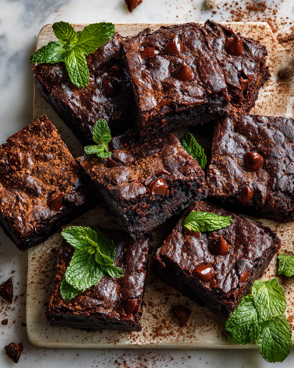 Brownies sains et riches en goût, idéals pour l'automne et Halloween, préparés avec des ingrédients nutritifs.