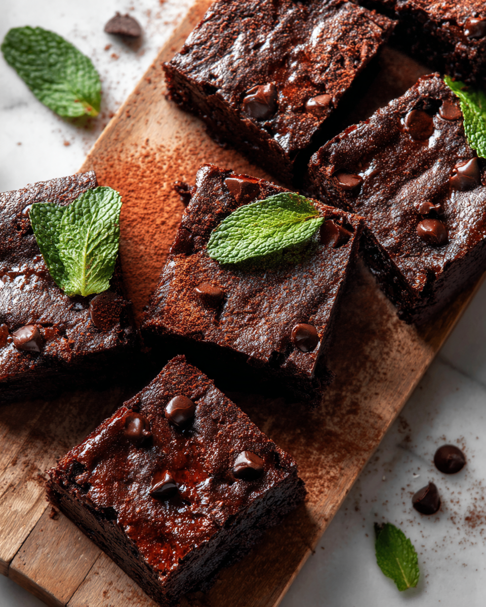 Brownies sains et riches en goût, idéals pour l'automne et Halloween, préparés avec des ingrédients nutritifs.