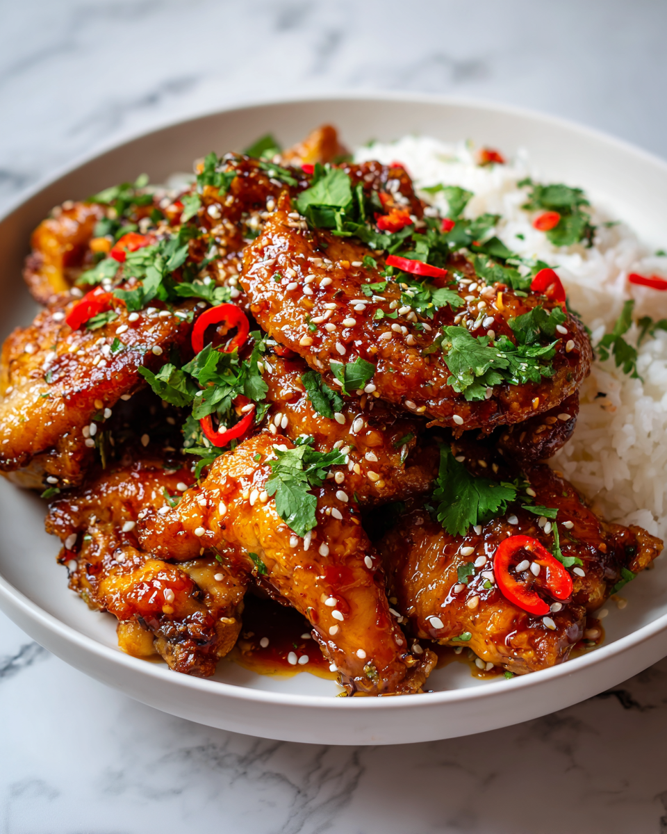 Recette rapide de poulet au miel et piment, savoureux et facile à préparer, parfait pour vos dîners festifs.