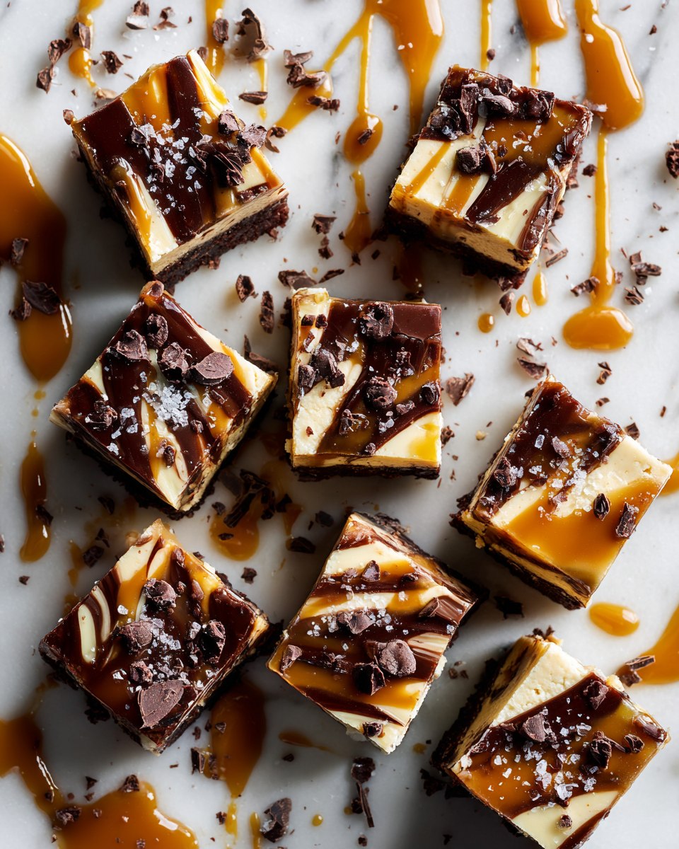 Fudge chocolat et caramel décadent, dessert festif à préparer en 30 minutes, 16 portions, idéal pour impressionner vos invités.