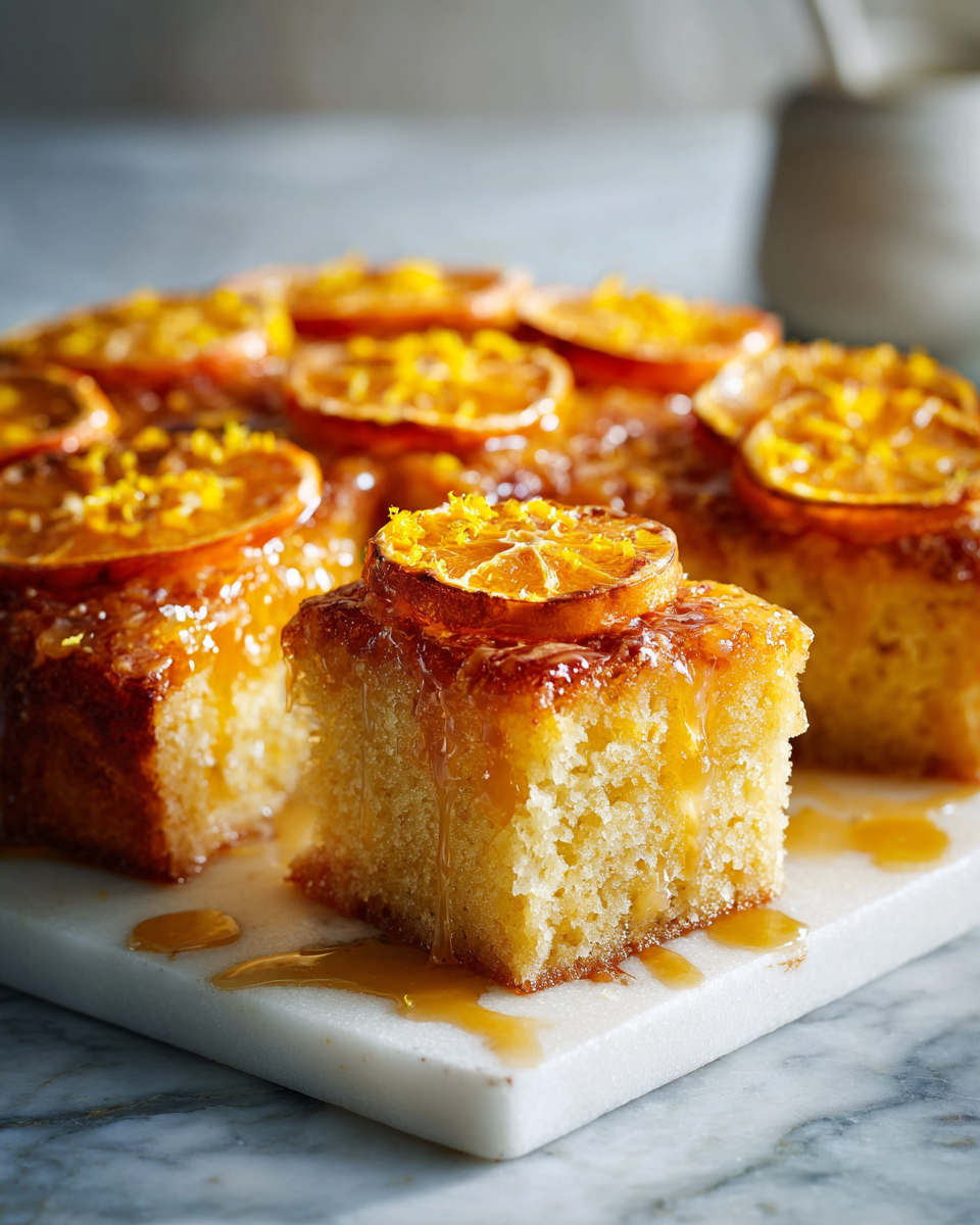 Gâteau à l'envers aux oranges, dessert d'automne moelleux et caramélisé