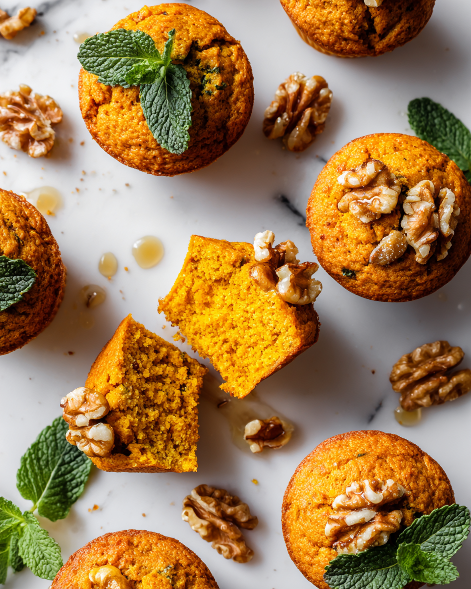 Des Muffins Sains à la Citrouille pour l’Automne Muffins sains à la citrouille, délicieux et épicés pour un goûter d'automne parfait