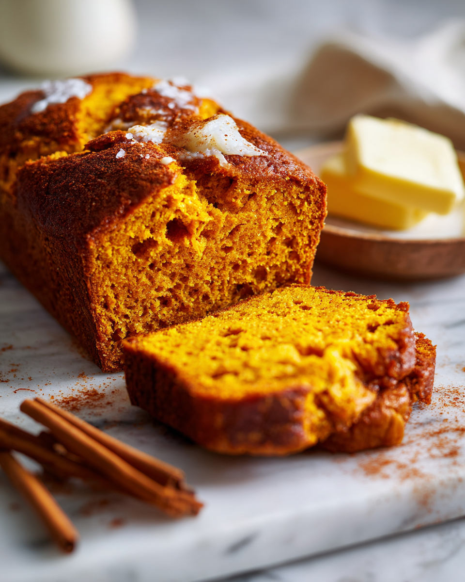 Pain à la citrouille moelleux épicé, recette automnale savoureuse