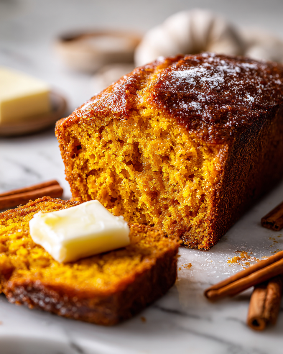 Pain à la citrouille moelleux épicé, recette automnale savoureuse