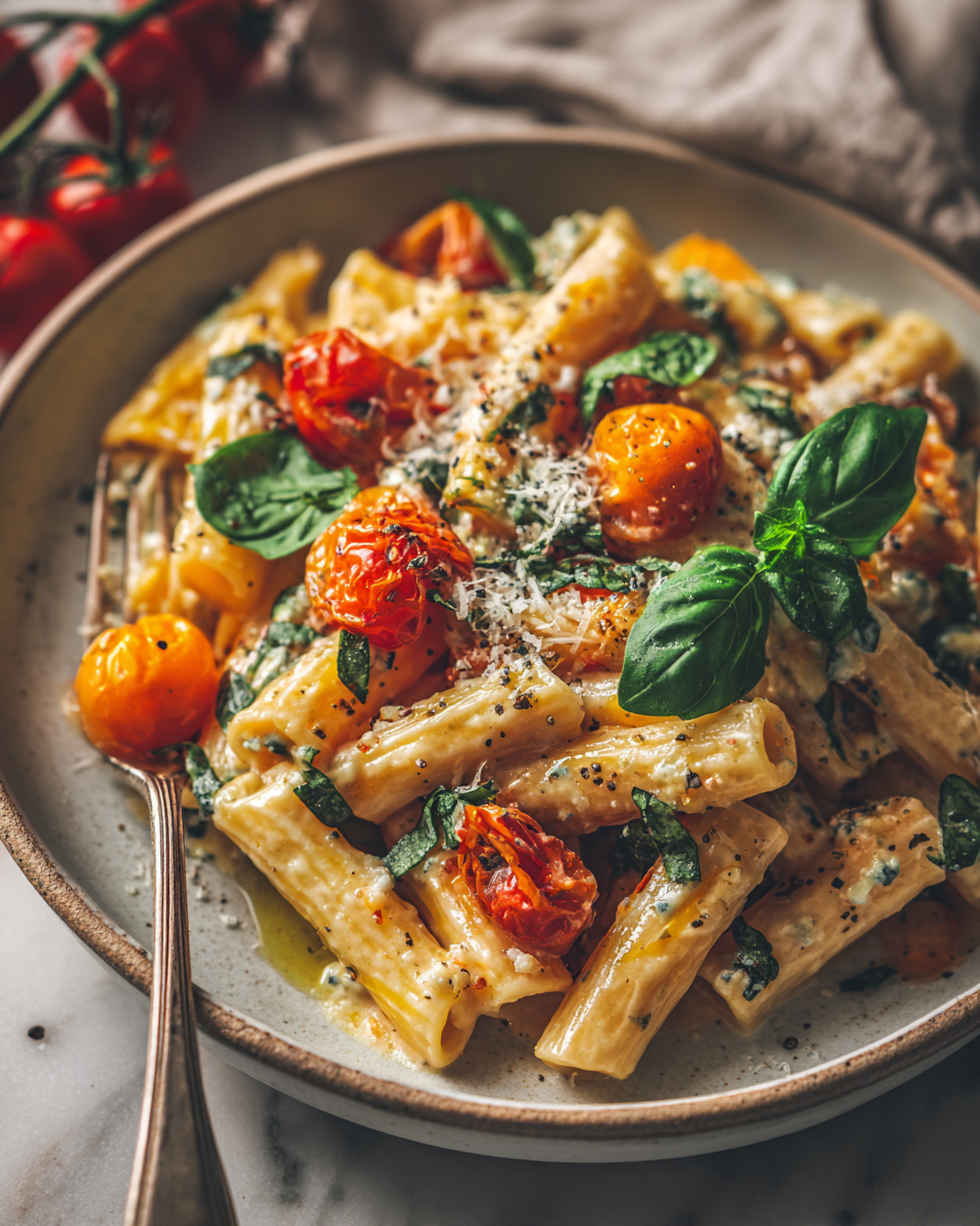 Réconfortante Pasta à la Tomate et Gorgonzola Savourez cette recette de pasta à la tomate et gorgonzola, un plat réconfortant et crémeux parfait pour l'automne.