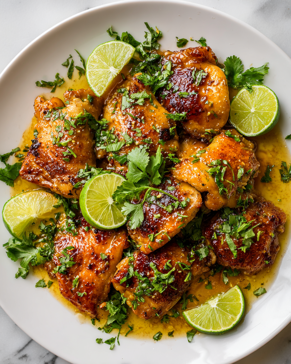 Recette facile de Poulet Miel Citron Vert à la poêle, savoureuse et rapide à préparer, parfaite pour les repas de printemps.