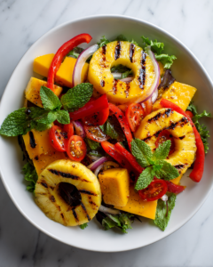 salade mangue ananas grilles 2