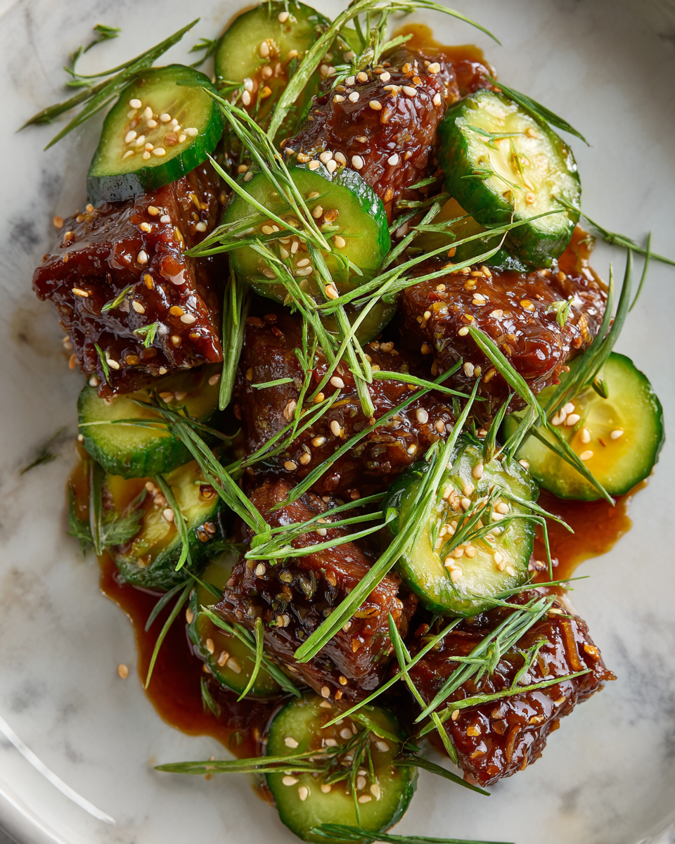 Savourez un Bœuf Sésame Croustillant avec Concombre 01dcd05d ff58 4fda 9f01 b870666bacaetl