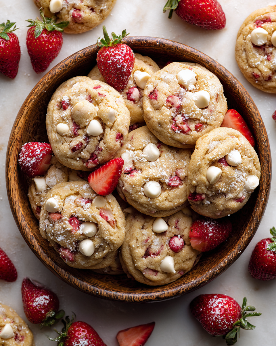 Cookies aux Fraises et Chocolat Blanc : Un Délice Printanier 1f80082f 600c 4836 8285 3b797e333663tl