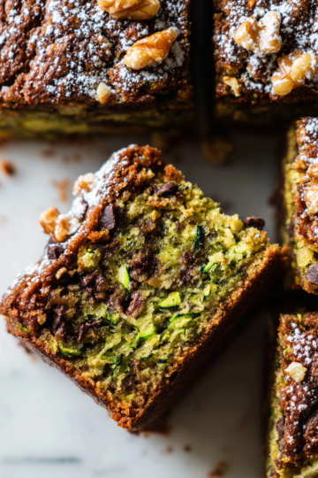 Gâteau vegan aux courgettes moelleux et épicé, parfait pour l'automne.