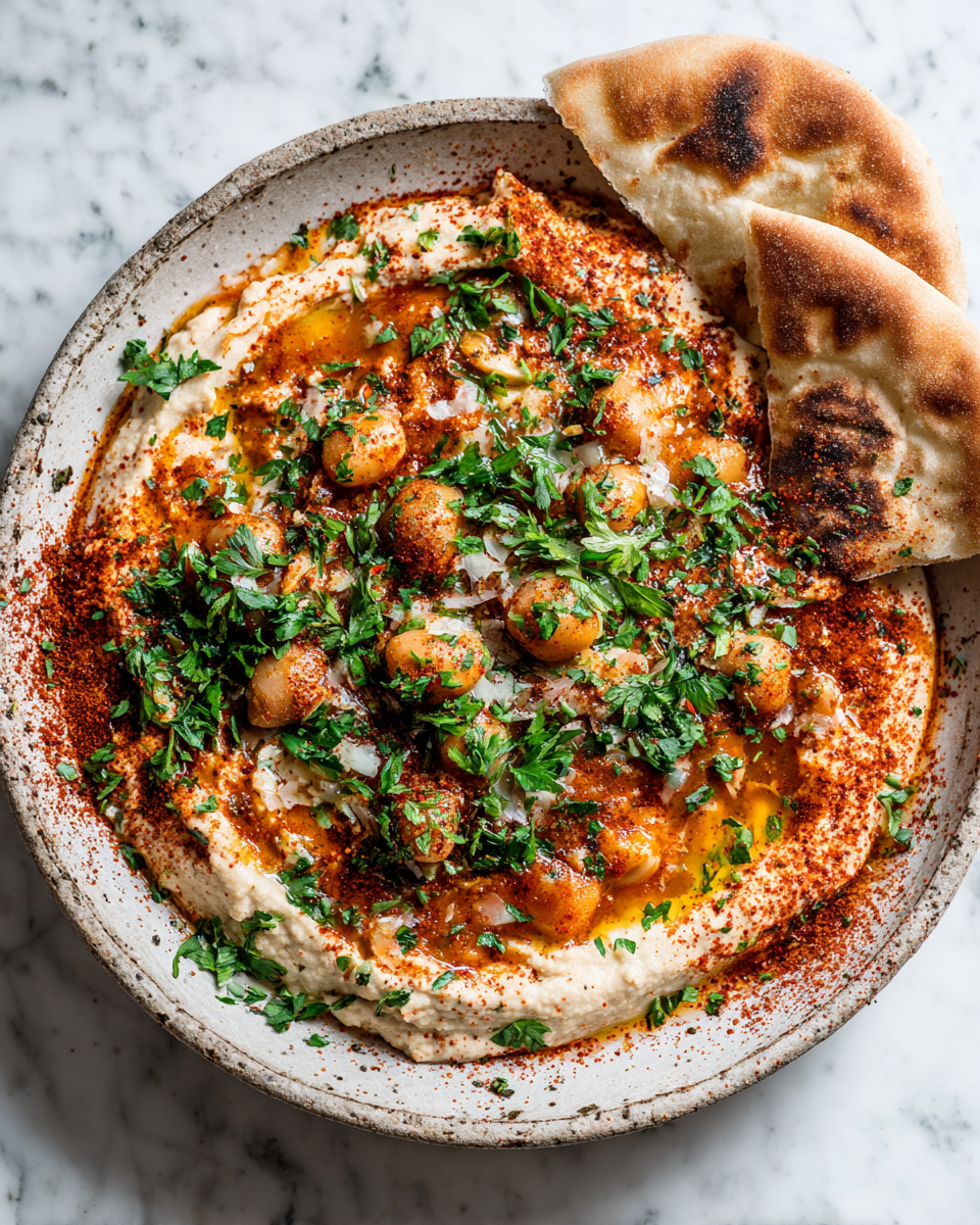 Ful Medames égyptien : fèves fava, tahini, recette healthy, brunch savoureux, plat vegan et sans gluten.