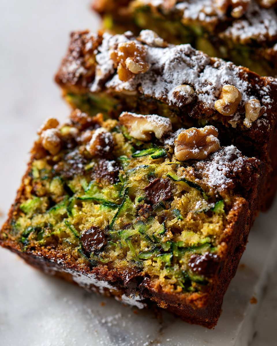 Gâteau vegan aux courgettes moelleux et épicé, parfait pour l'automne.