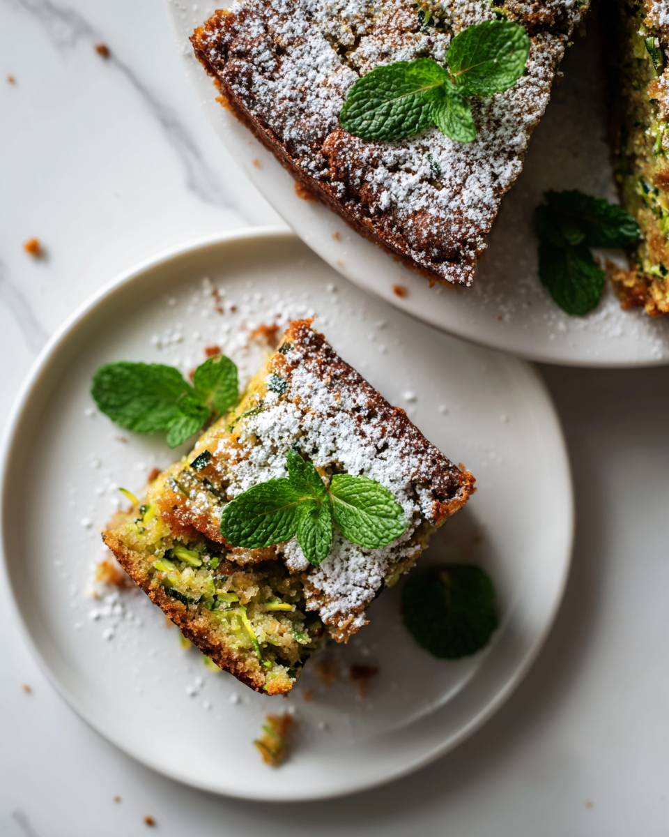 Gâteau végétalien aux courgettes, léger et moelleux, parfait pour les fêtes de printemps