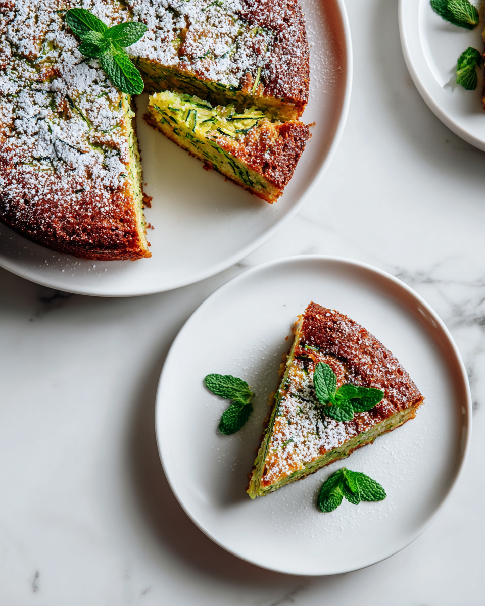 Gâteau végétalien aux courgettes, léger et moelleux, parfait pour les fêtes de printemps