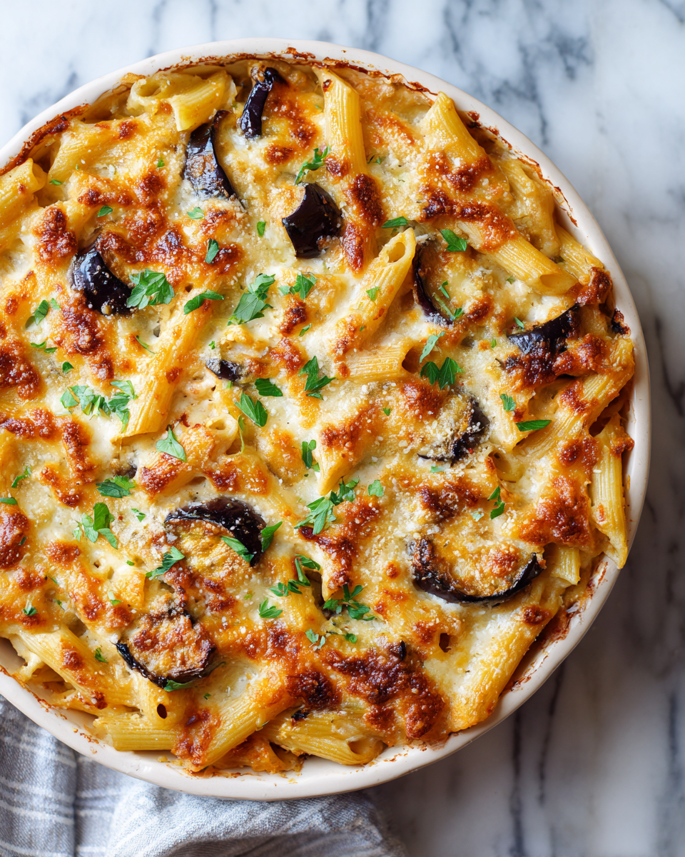 Pastitsio végétarien, plat réconfortant méditerranéen avec pâtes et béchamel, idéal pour l'automne.