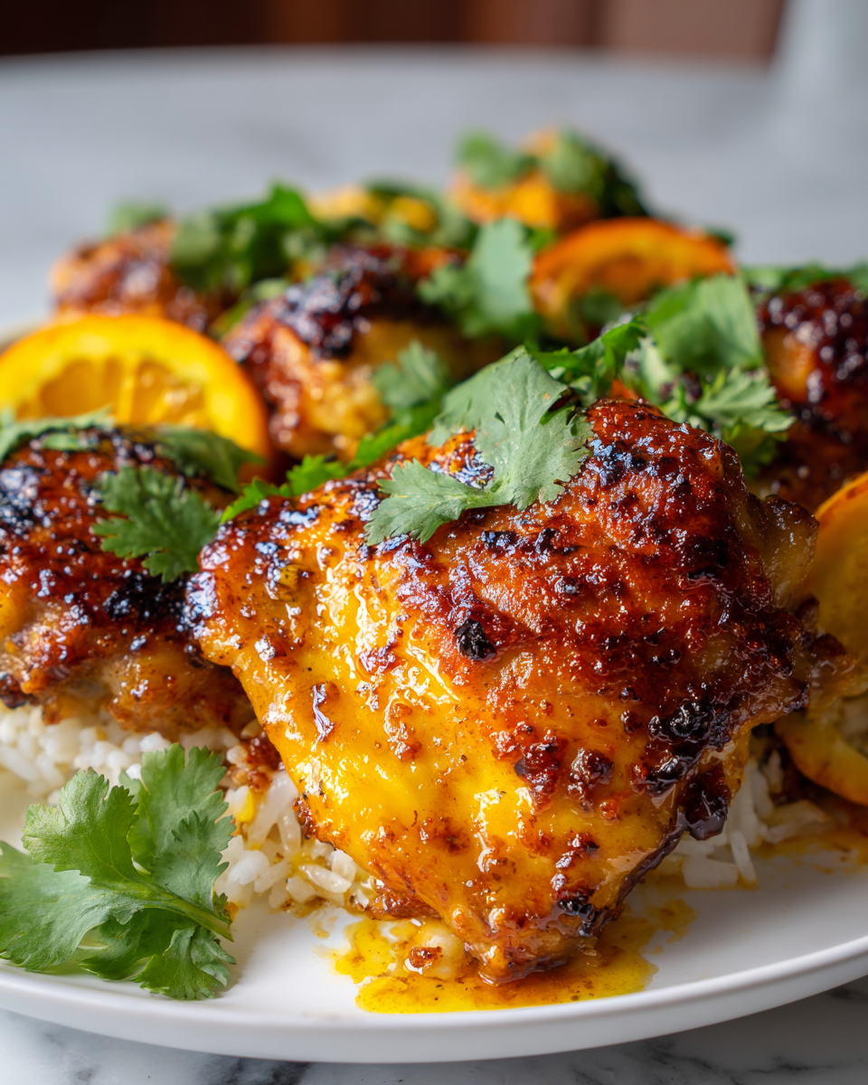 Savoureux Poulet Chipotle à l'Orange Recette savoureuse de poulet chipotle à l'orange, mélange sucré et épicé, idéal pour les dîners en famille.