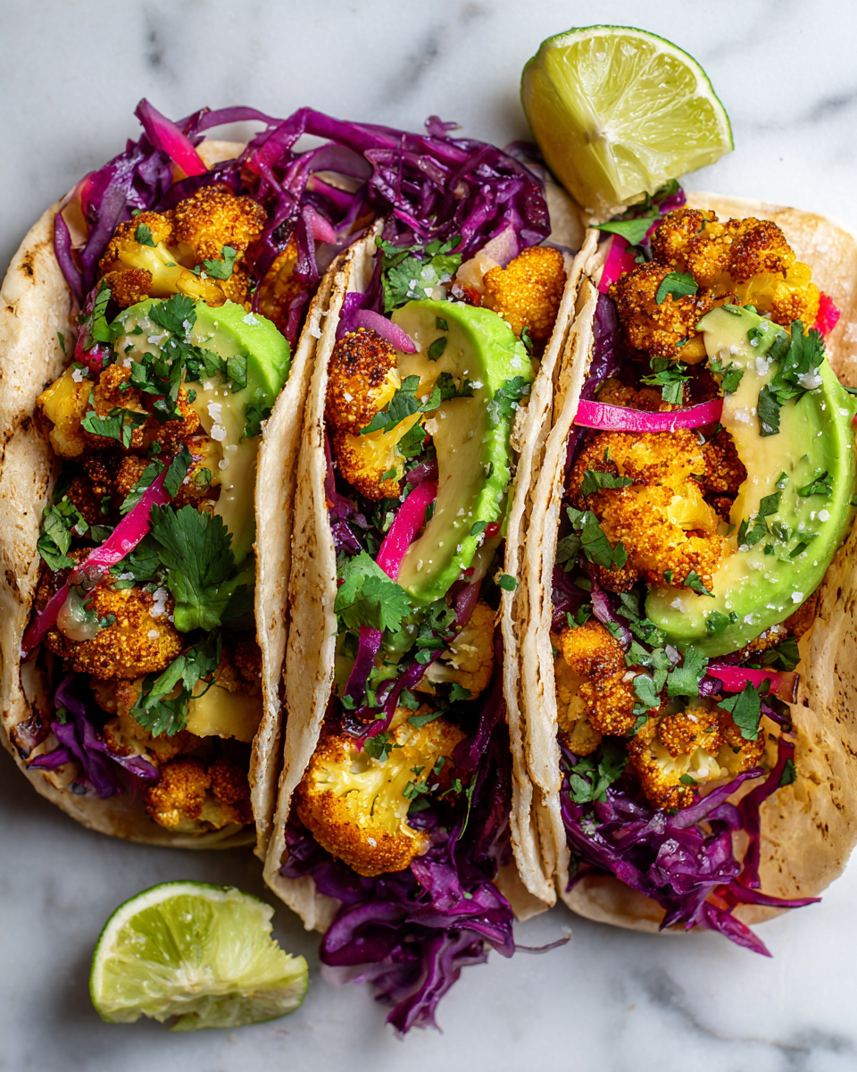 Savourez des Tacos au Chou-Fleur Croustillants Recette de tacos au chou-fleur croustillants, végétariens, parfaits pour les soirées printanières, faciles à faire et pleins de saveurs.