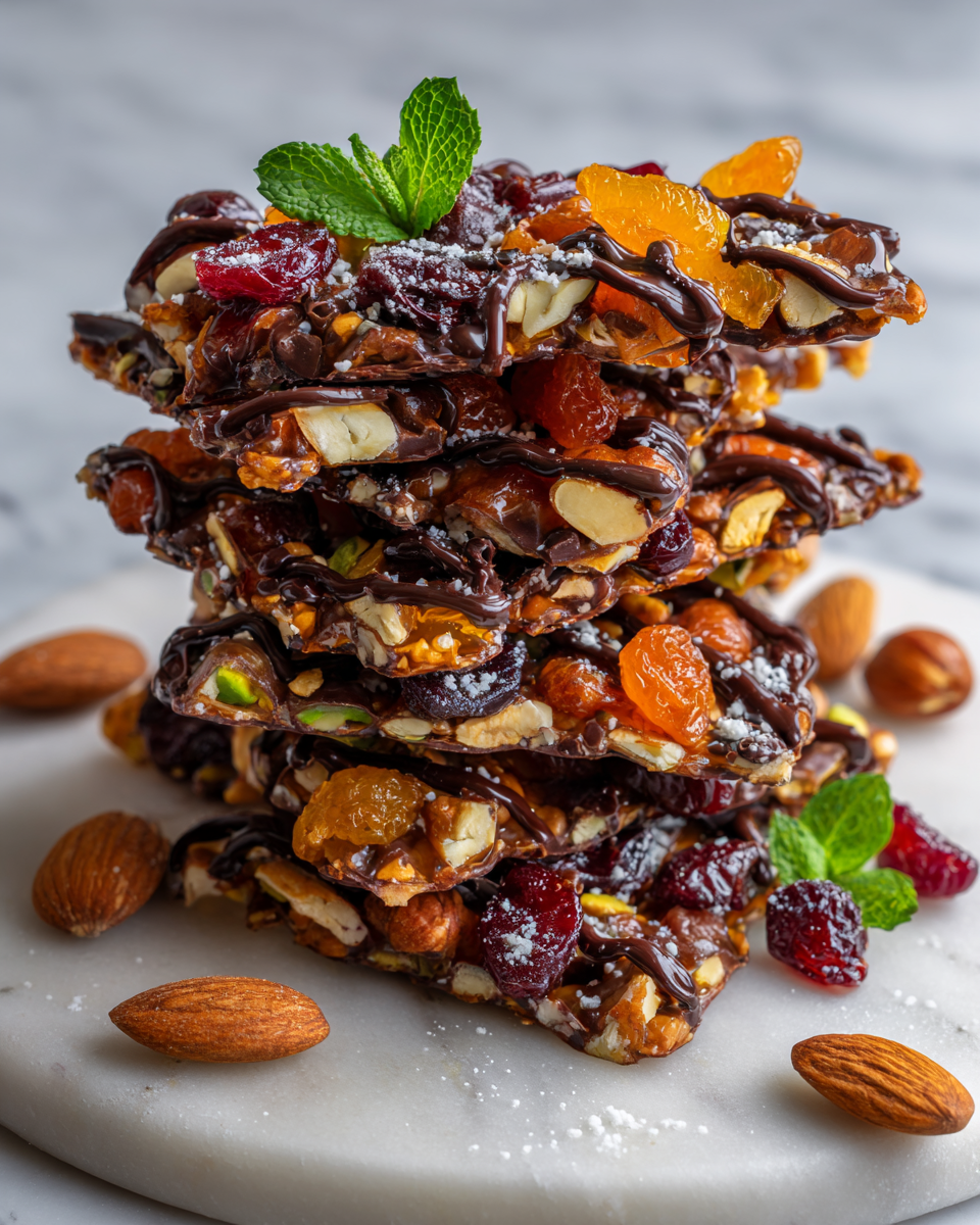 Recette délicieuse de Florentines croustillants aux fruits secs et noix, idéals pour les fêtes d'automne en France.